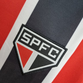 Camiseta São Paulo Retrô 1991 Away - detalle de la manga