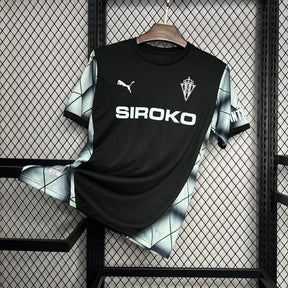 Camiseta Sporting de Gijon 2024/25 Away - detalle de la manga