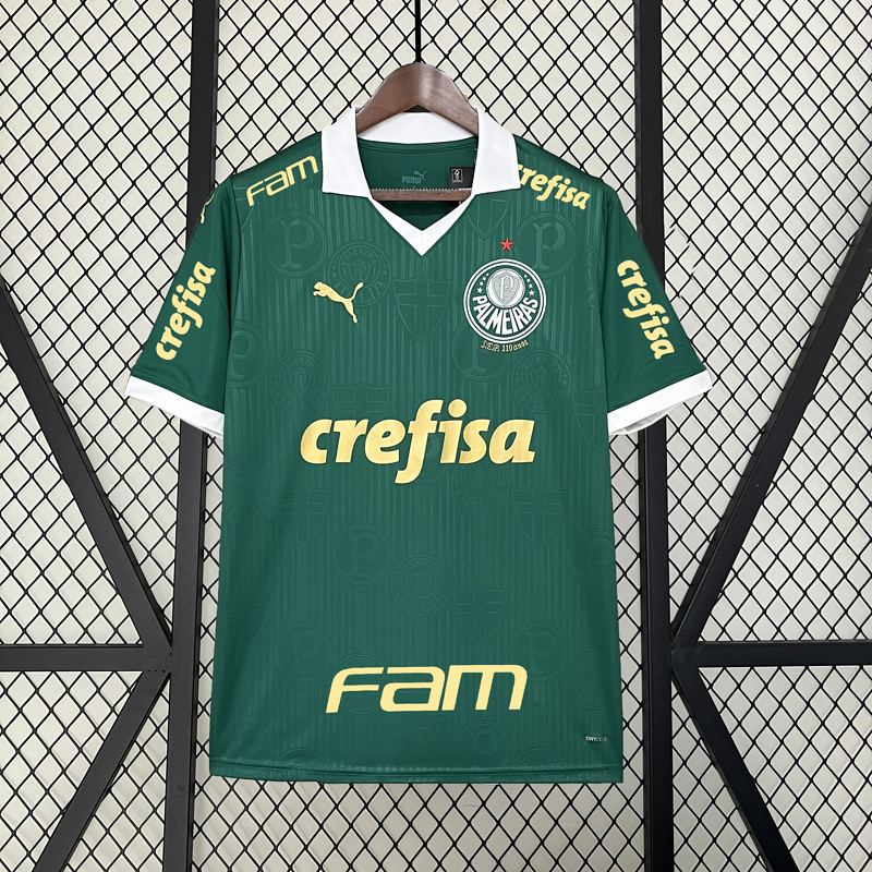 Camiseta 24∕25 Palmeiras home+All sponsors - vista trasera