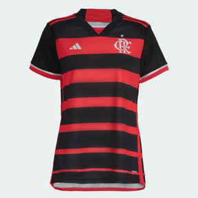 Camiseta Feminina Flamengo I 24/25 Adidas - Rubro Negro - foto principal
