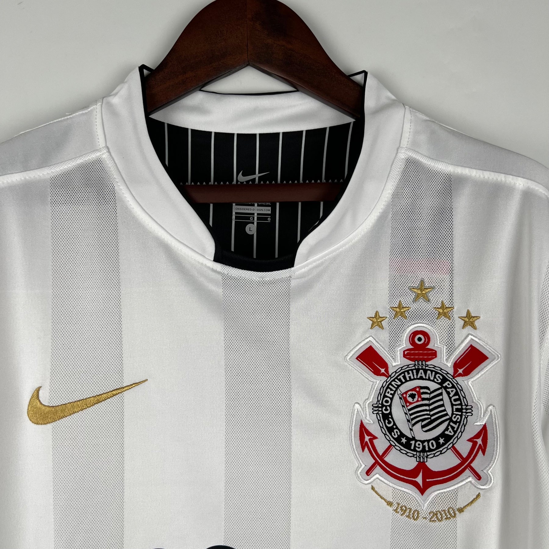 Camiseta Corinthians 2010 Home - vista trasera
