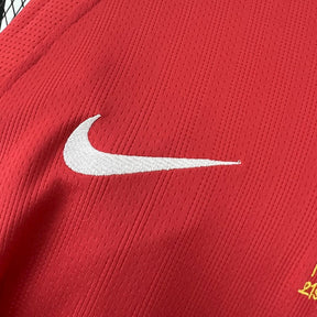 Camiseta do Manchester United Manga Longa Retrô 2007/08 Home UCL
