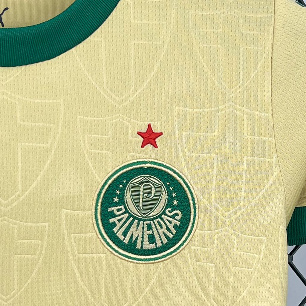Kids Palmeiras 24/25 Third - Dourado - detalle del cuello
