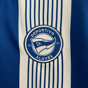 Camiseta do Deportivo Alavés 24/25 Home - detalle de la manga