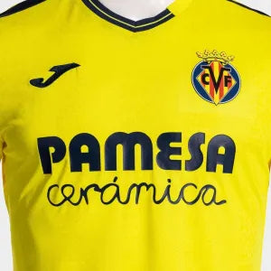 Kids Villarreal 24/25 Home - detalle del cuello