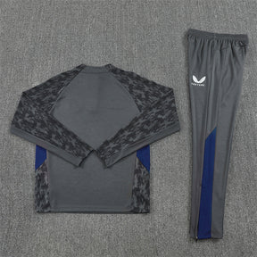 Training Suit Feyenoord Rotterdam 25/26 Gray - Winter - detalle del cuello