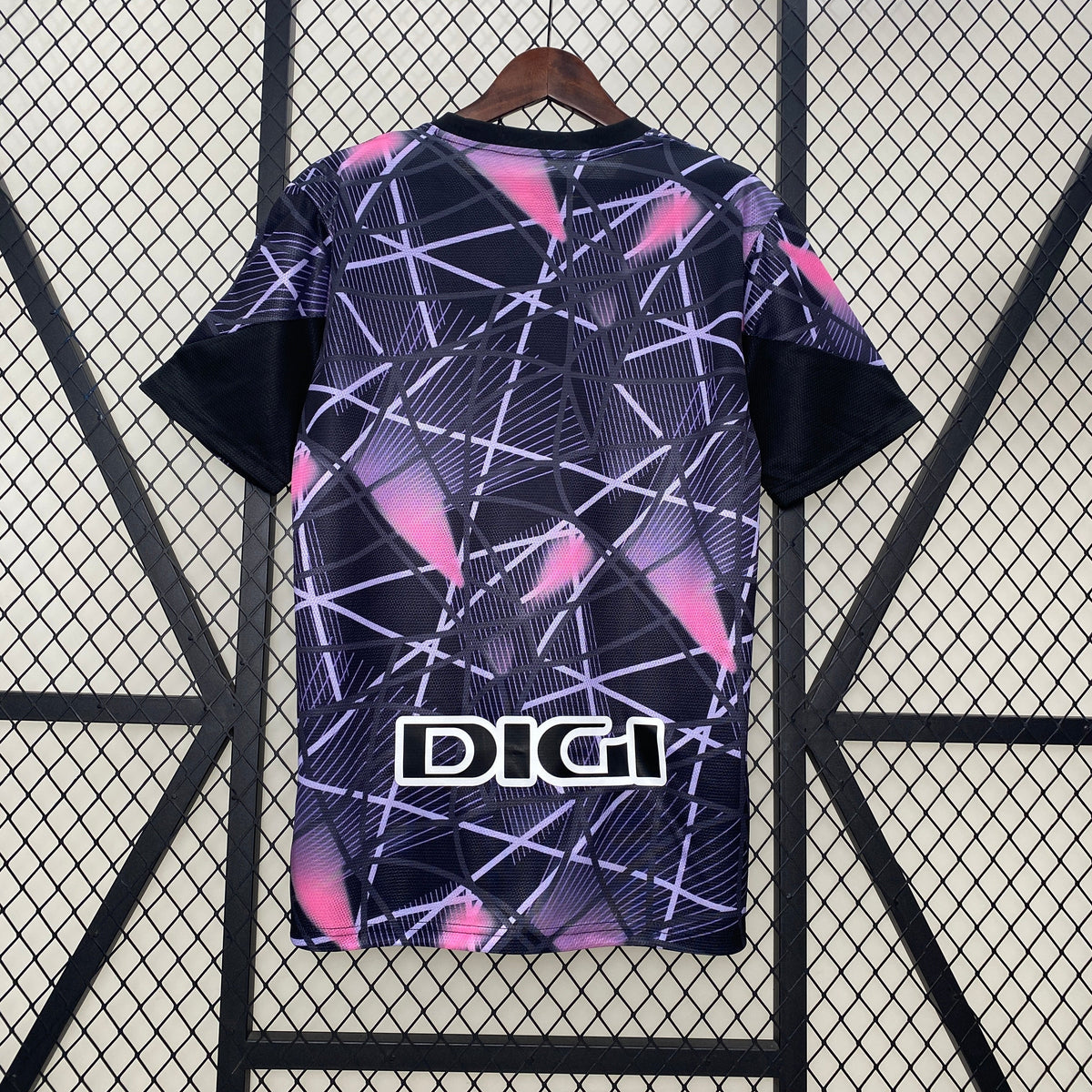 Camiseta Athletic Bilbao 24/25 - Roxo e Rosa - vista frontal