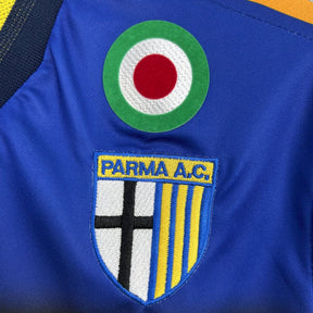 Camiseta Parma Retrô 2002/03 Home - detalle del cuello