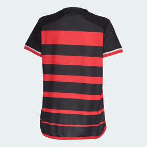 Camiseta Feminina Flamengo I 24/25 Adidas - Rubro Negro - vista frontal