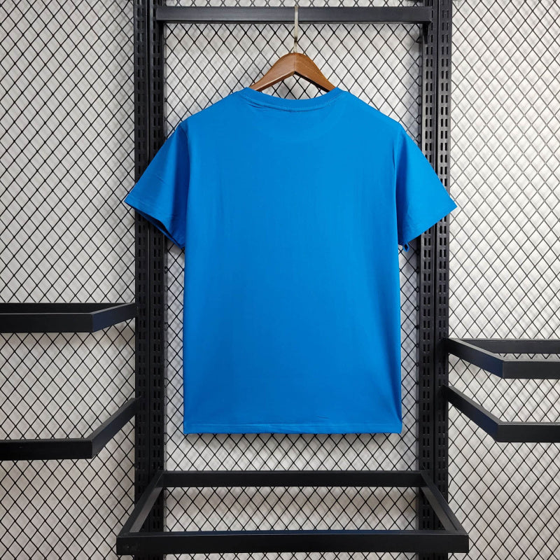 Camiseta Barcelona x Balmain 24/25 s/n° Torcedor Masculino - Azul - vista frontal