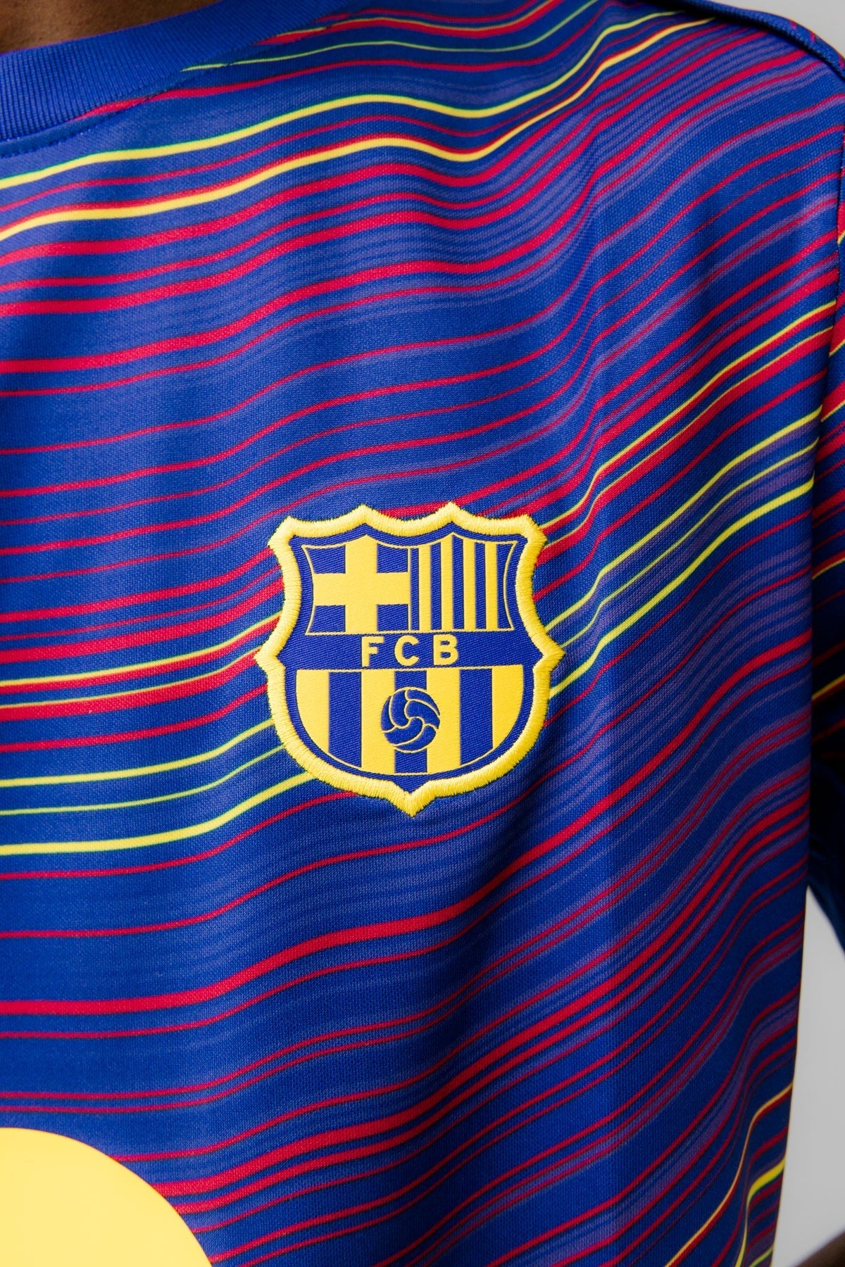 Camiseta Barcelona 25/26 Pre Match - detalle de la manga