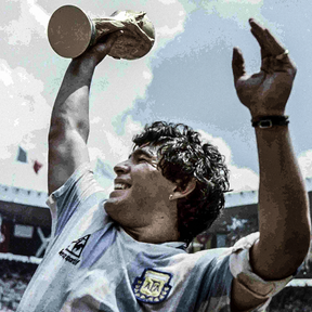 Camiseta Maradona Argentina 1986 Legend - vista trasera