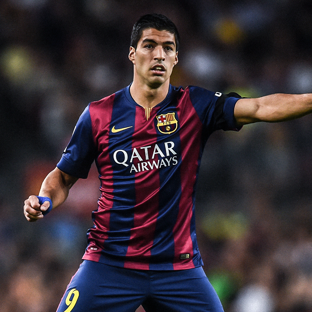 Camiseta Suarez Barcelona 14-15 Legend - detalle de la manga