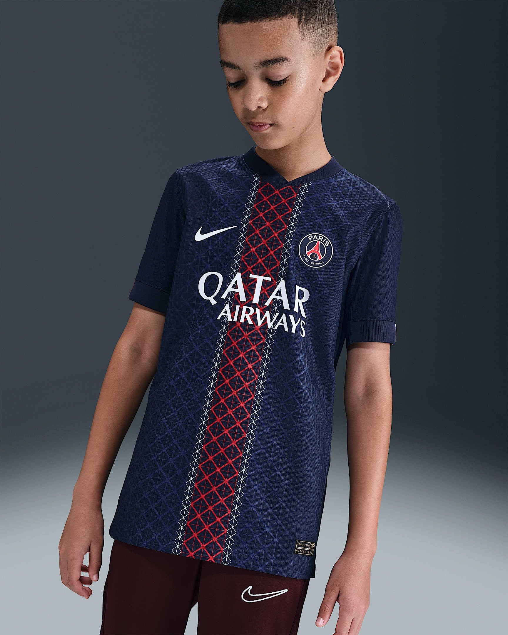 Kids PSG 25/26 Home - detalle de la manga