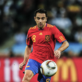 Camiseta Xavi Espanha 2010 Legend - tejido y acabado