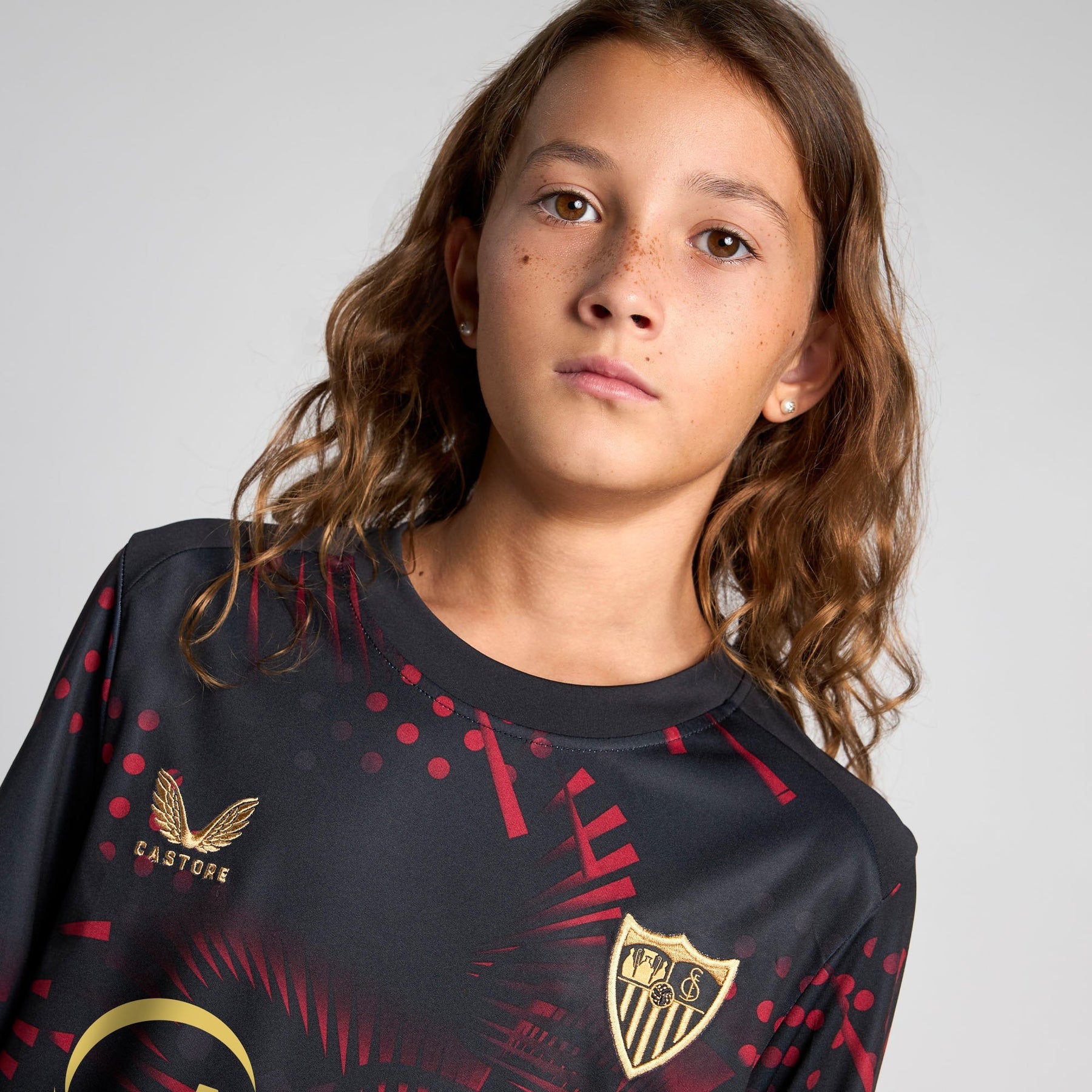 Kids Sevilla 24/25 Third - detalle del cuello