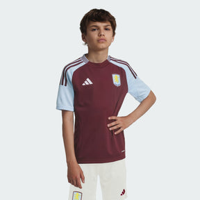 Kids Aston Villa 24/25 Home - detalle del cuello
