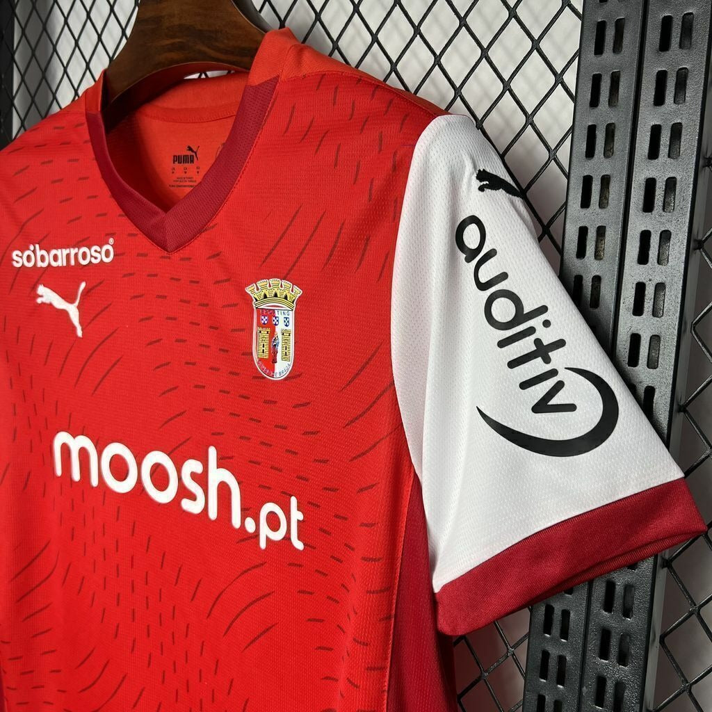 Camiseta Feminina Braga 24/25 Home - vista frontal