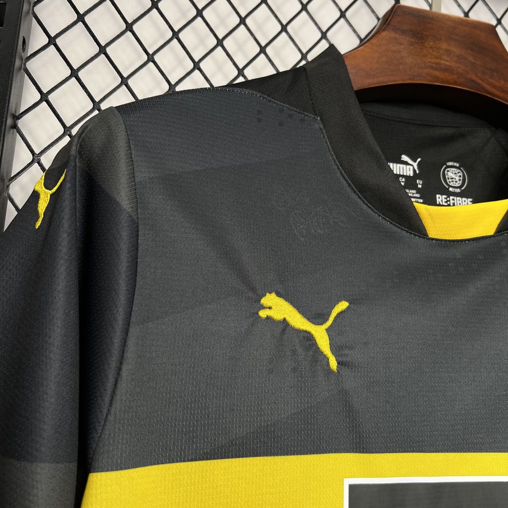 Camiseta Feminina Borussia Dortmund 24/25 Away - vista frontal