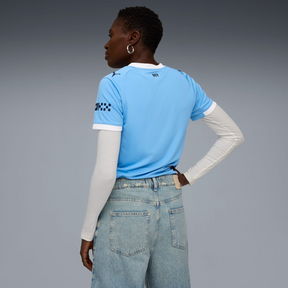 Camiseta Manchester City Femenino 25/26 Home - detalle de la manga