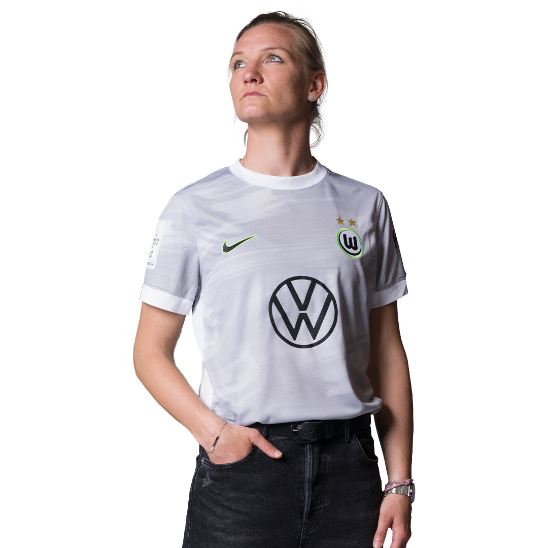 Camiseta Feminina Wolfsburg 25/26 Away - vista frontal