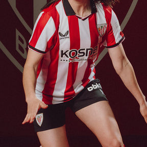 Camiseta Athletic Bilbao Femenino 25/26 Home - detalle del cuello