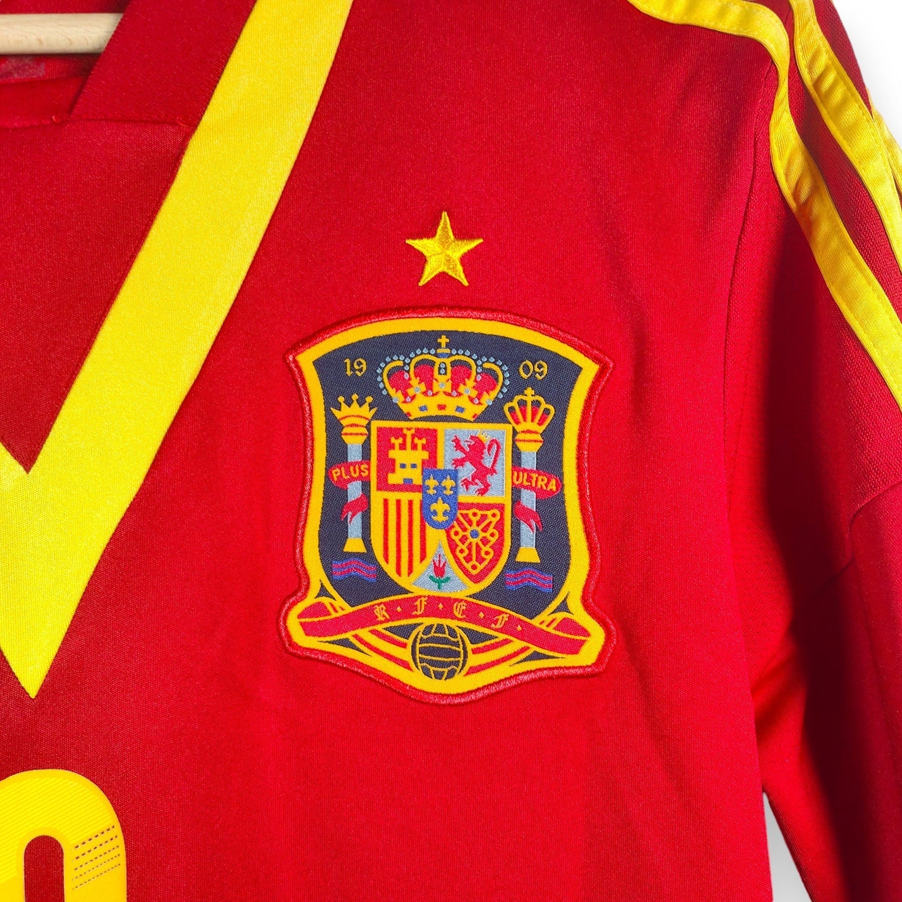 Camiseta Xavi Espanha 2010 Legend - vista trasera