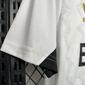 Camiseta Feminina Bayer Leverkusen 24/25 Away - detalle de la manga
