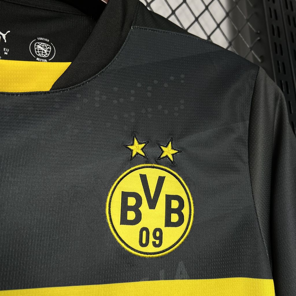 Camiseta Feminina Borussia Dortmund 24/25 Away - vista trasera