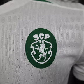 Camiseta Feminina Sporting 24/25 Away - detalle del cuello