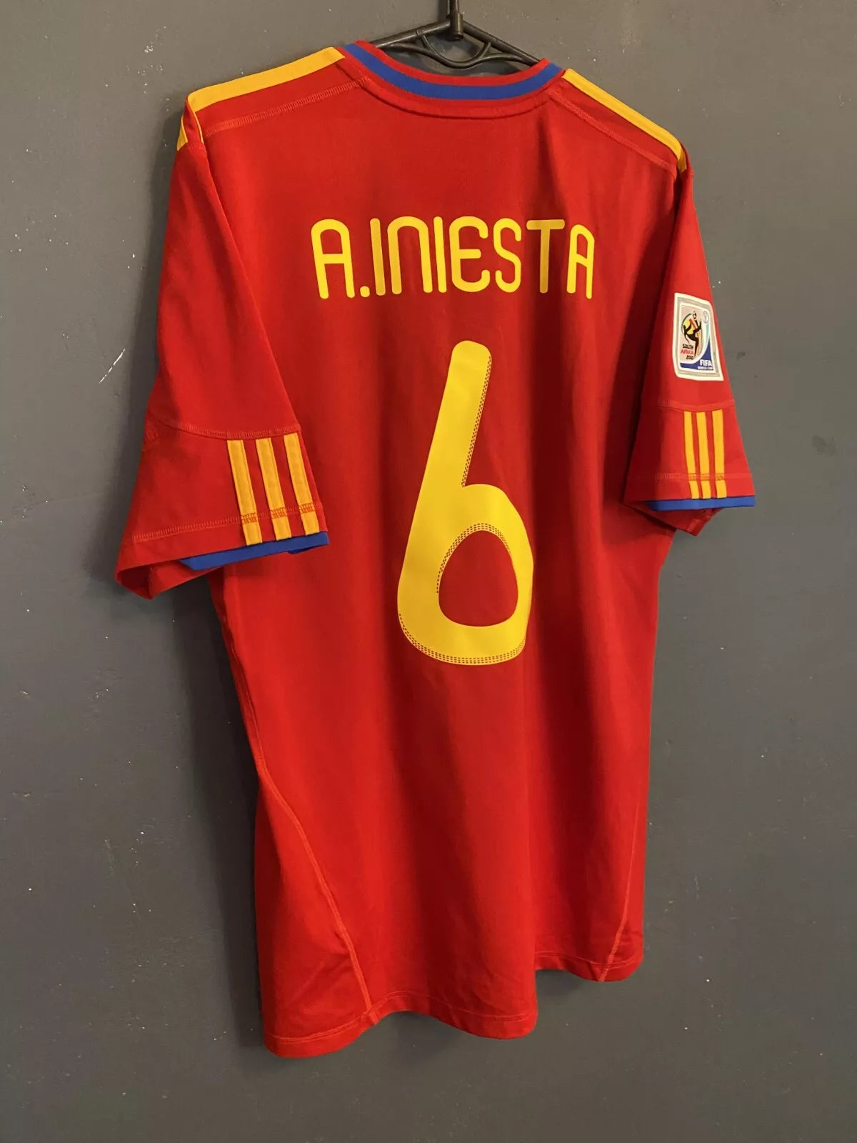 Camiseta Iniesta Espanha 2010 Legend - vista frontal