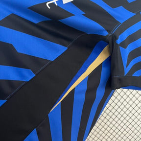 Camiseta Feminina Inter de Milão 24/25 Home - detalle del cuello
