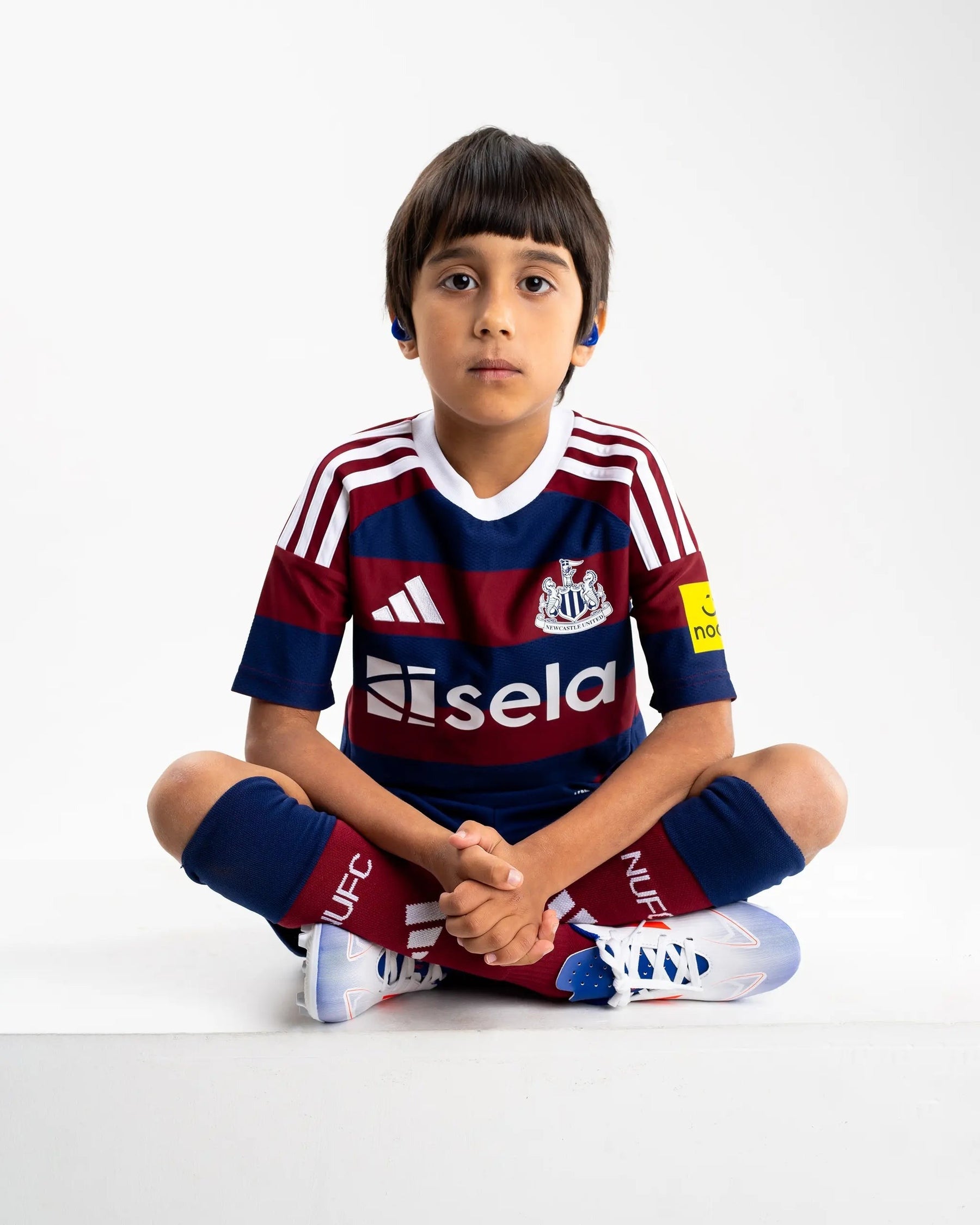 Kids Newcastle 24/25 Away - detalle de la manga
