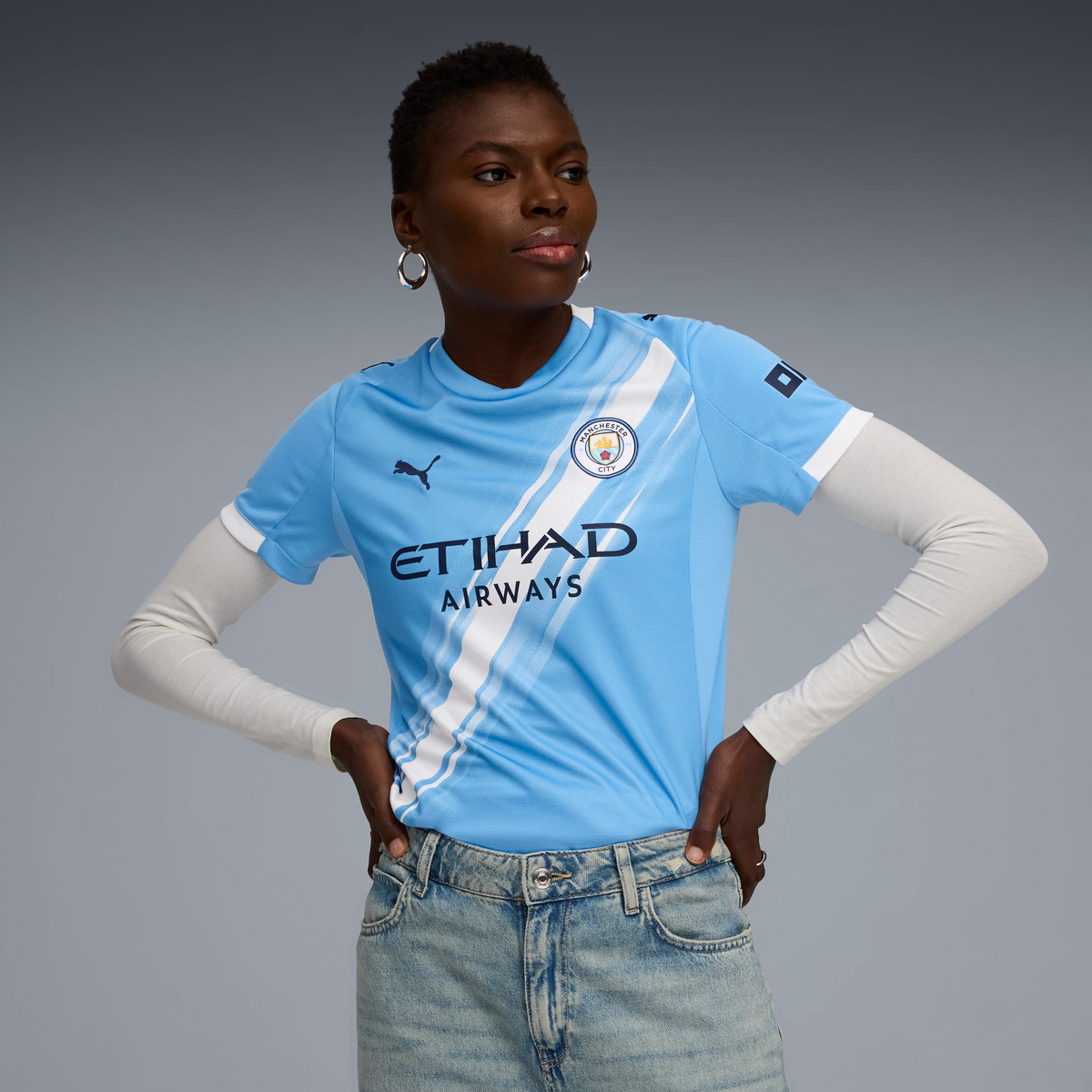 Camiseta Manchester City Femenino 25/26 Home - vista frontal