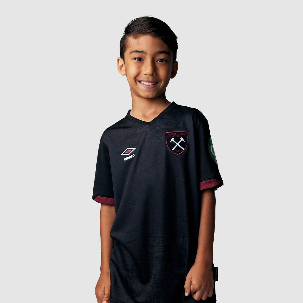 Kids West Ham 24/25 Away - vista frontal