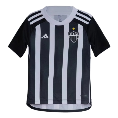 Kids Atlético Mineiro I 24/25 - Preto e Branco - vista frontal