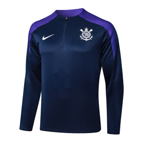 Set Agasalho TrainingCorinthians 24/25 - Preto e Roxo - vista trasera