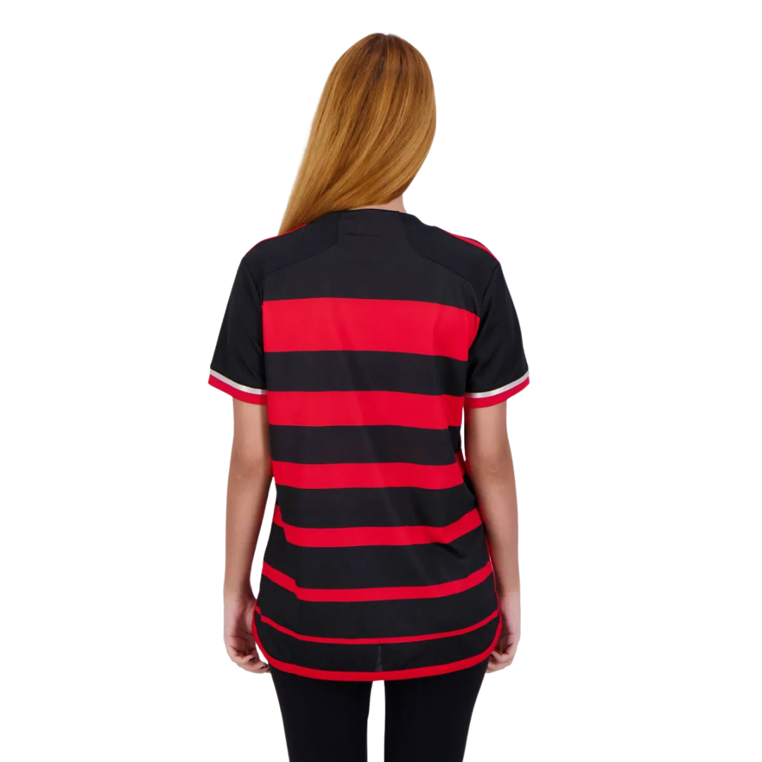 Camiseta Flamengo Feminina Adidas 2024/25 Home - vista frontal