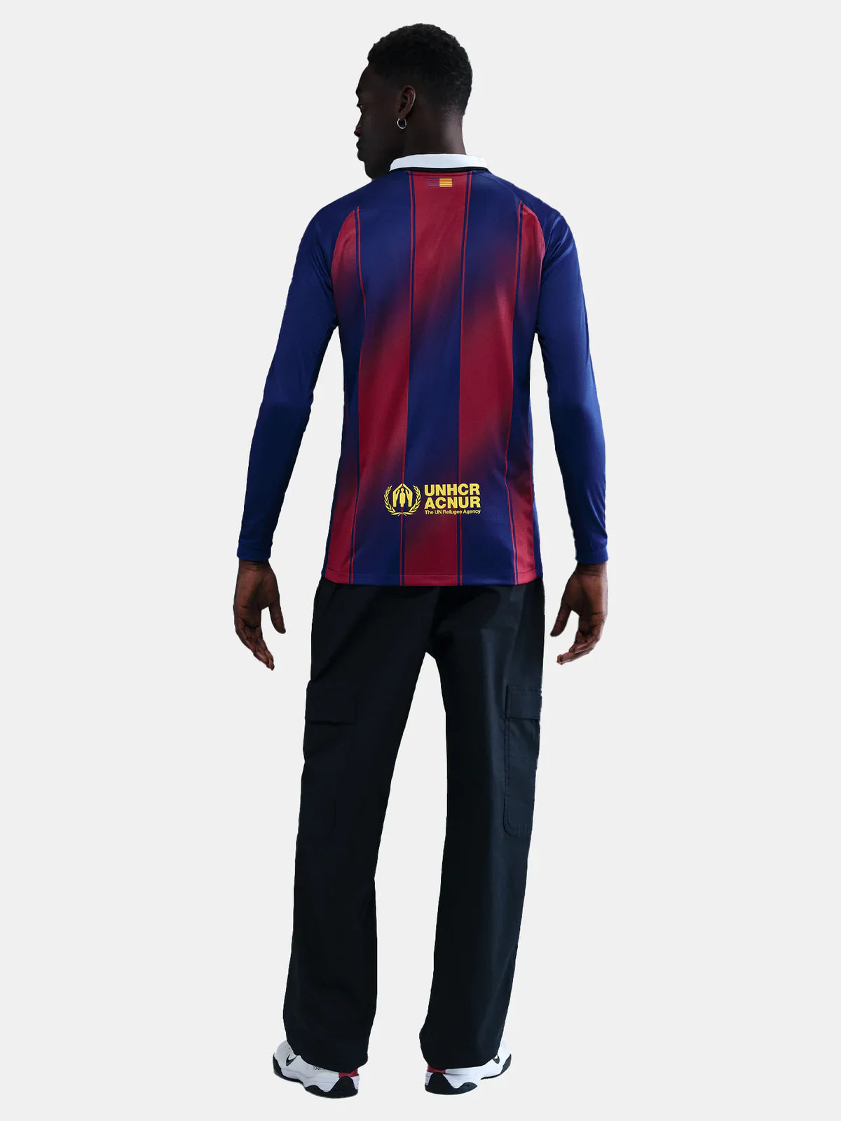 Camiseta Barcelona Long Sleeve 25/26 Home - detalle del cuello