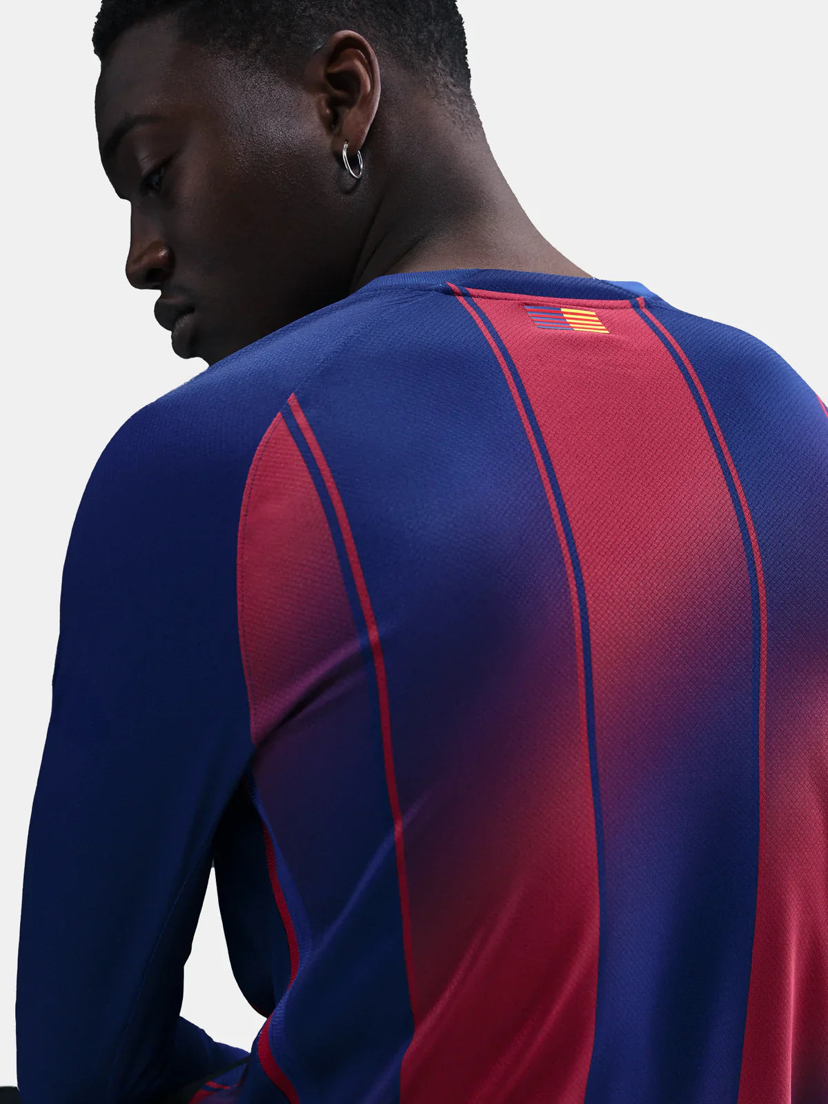 Camiseta Barcelona Long Sleeve 25/26 Home - vista trasera