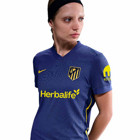 Camiseta Atlético de Madrid Femenino 25/26 Away - detalle del cuello