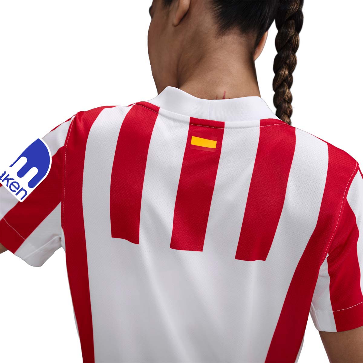 Camiseta Atlético de Madrid Femenino 25/26 Home - detalle del cuello
