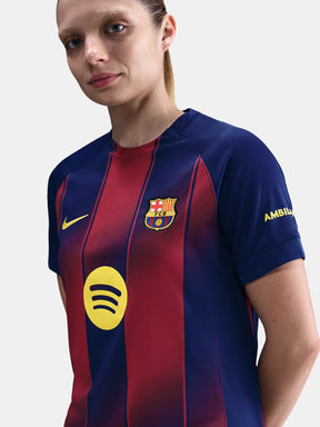 Camiseta Barcelona Femenina  25∕26 Home - detalle del cuello