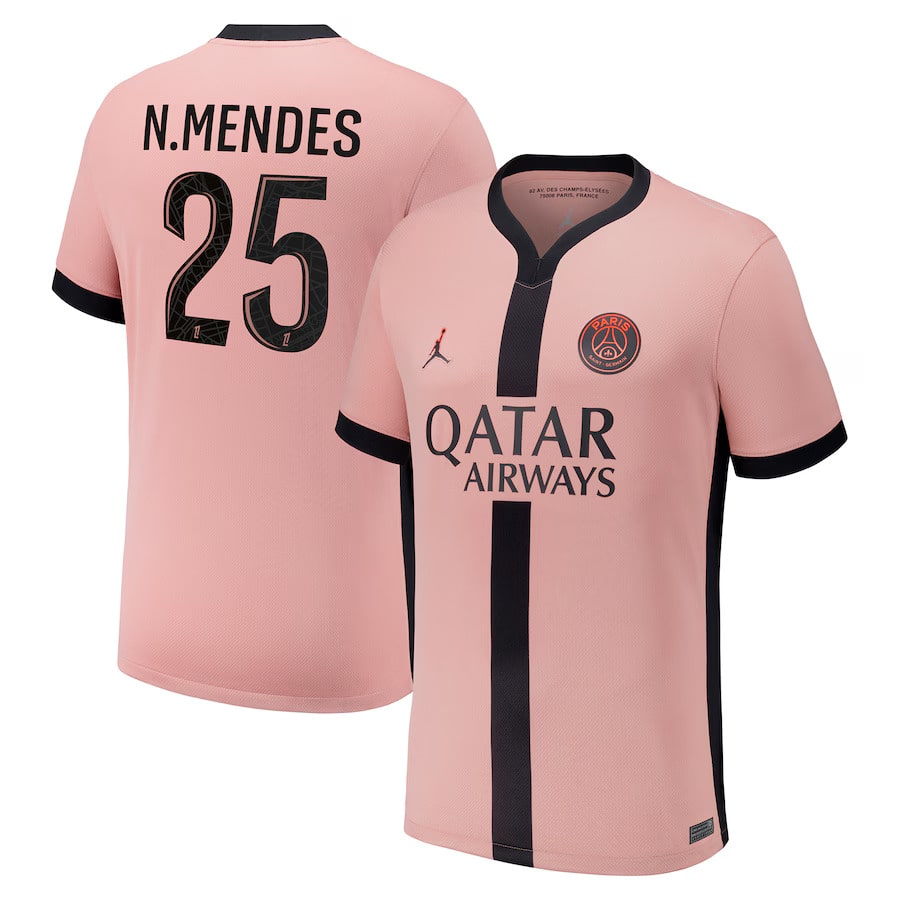 Camiseta Nuno Mendes PSG 24/25 Third - Champions League - foto principal