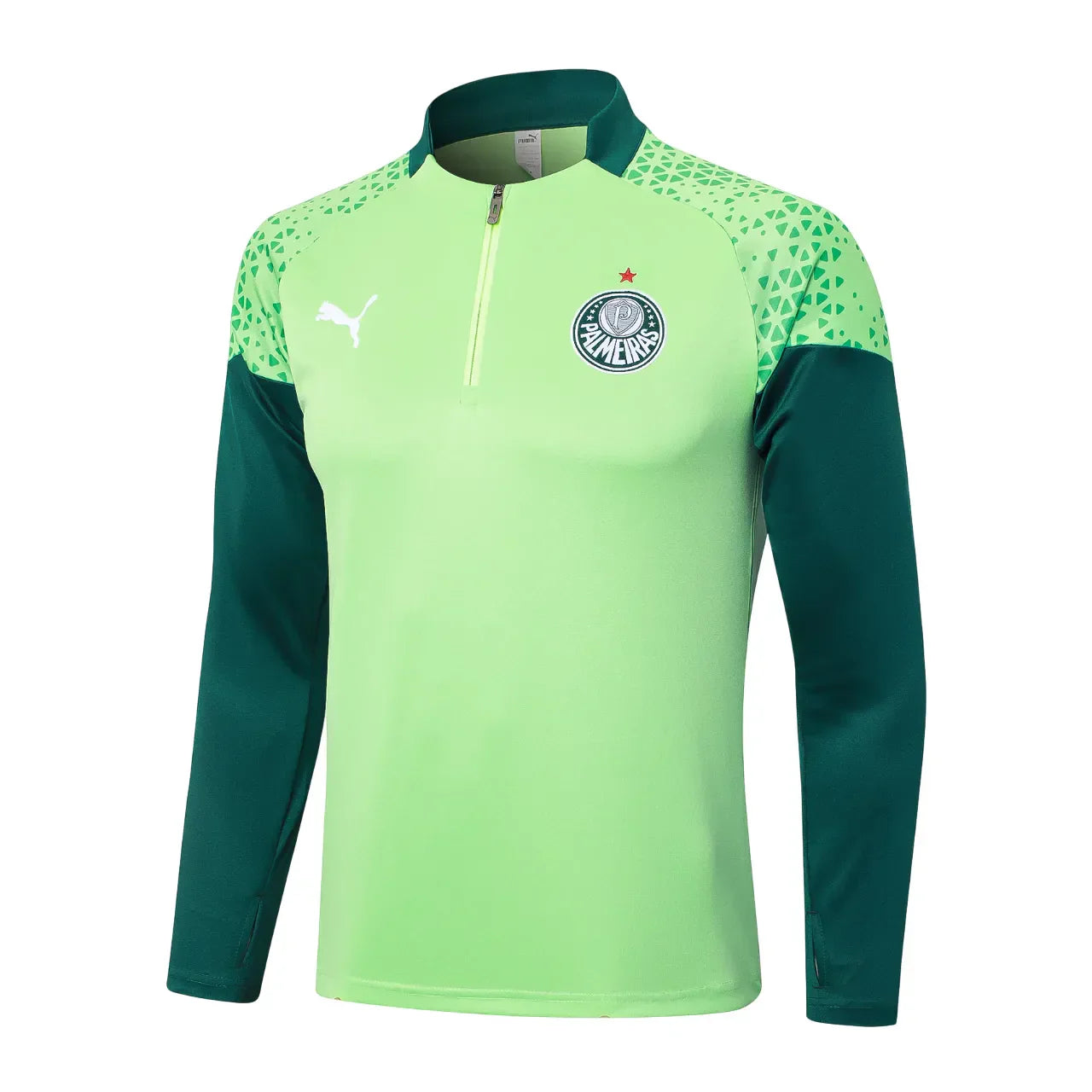 Set Outerwear TrainingPalmeiras 24/25 - Verde Claro - vista trasera