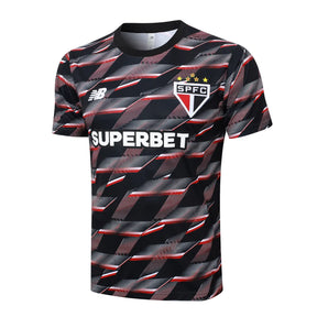Set São Paulo Pré-Jogo 24/25 - Preta - vista trasera