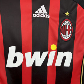 Camiseta Milan Manga Longa l Retro 2006/07 - detalle de la manga