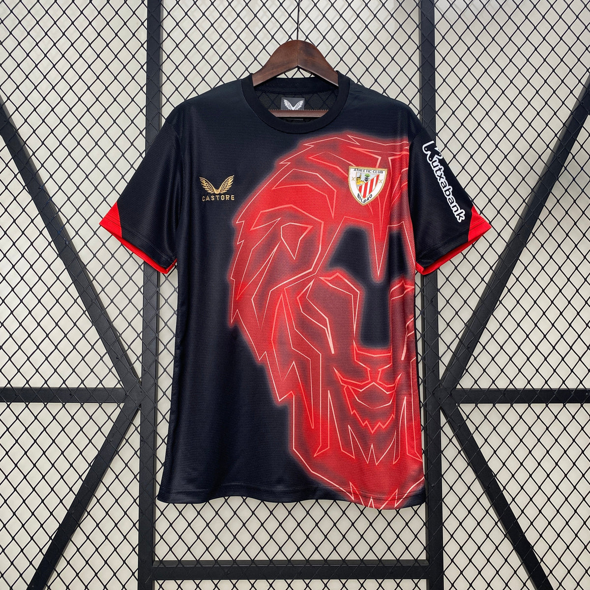 Camiseta Athletic Bilbao 24/25 - Preto e Vermelho - foto principal