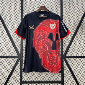 Camiseta Athletic Bilbao 24/25 - Preto e Vermelho - foto principal