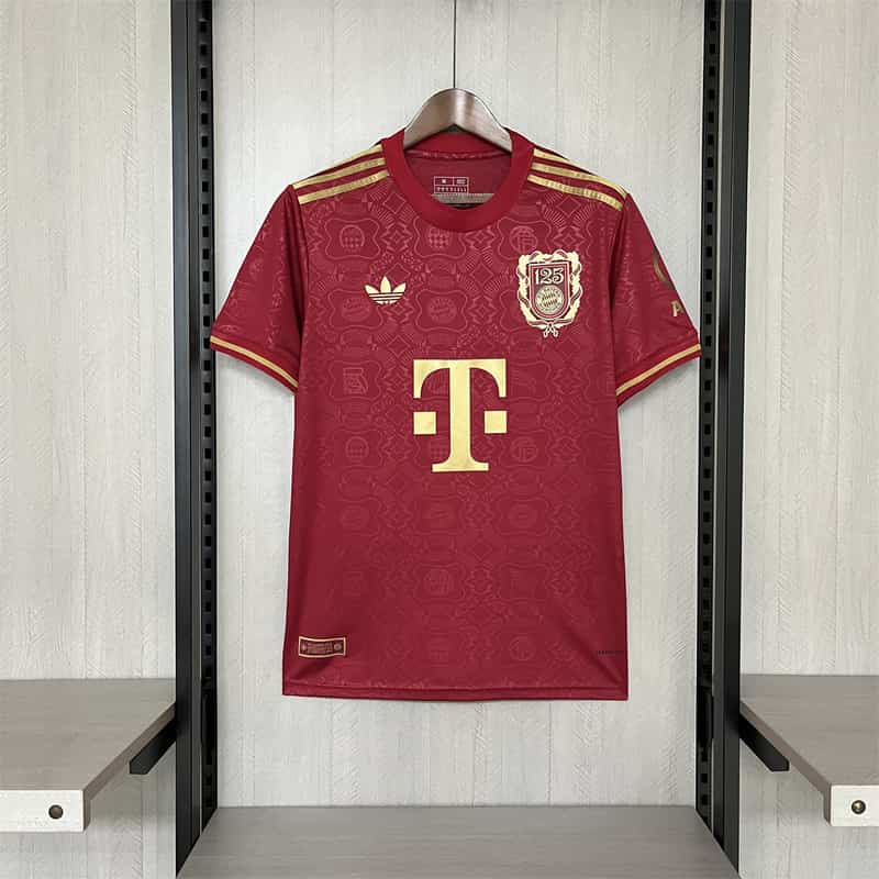 25∕26 FC Bayern 125th Anniversary Red Camiseta S-XXXXL(8EBB) - foto principal